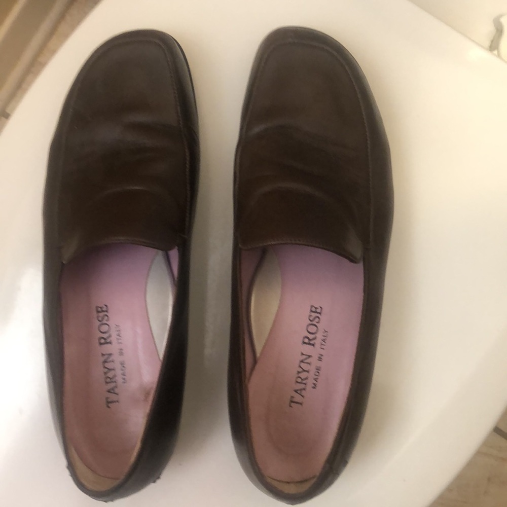 Taryn Rose brown leather loafers vibram size 38 - Picture 8 of 8